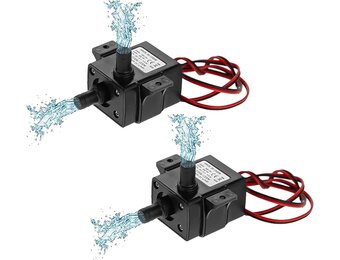 2x Stille Mini Dompelpomp 12V voor Aquarium & Fontein (30% Korting)