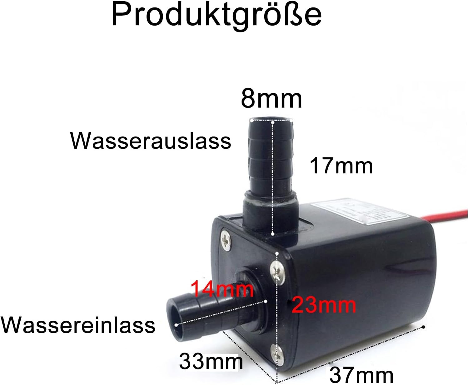 2x Stille Mini Dompelpomp 12V voor Aquarium & Fontein (30% Korting)