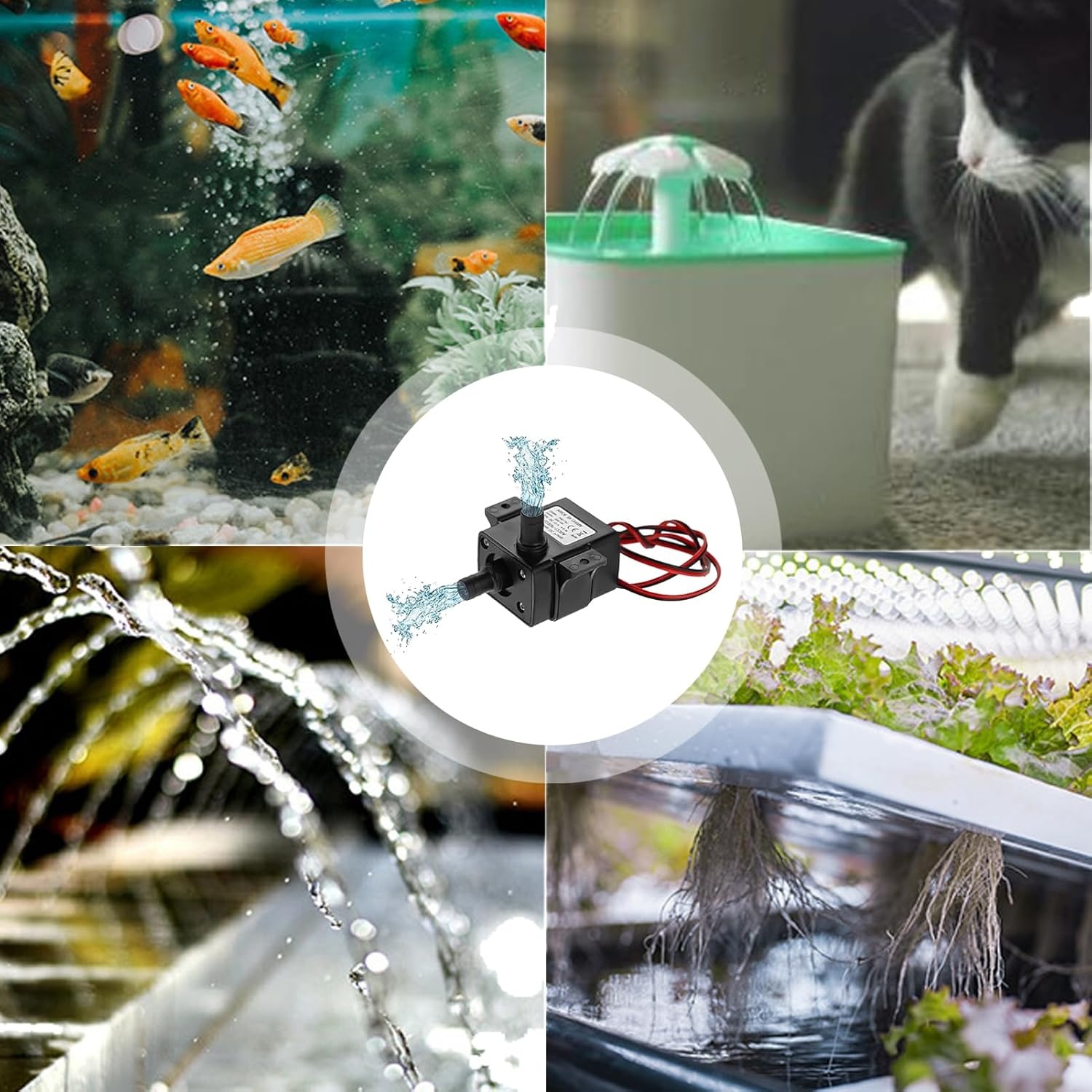 2x Stille Mini Dompelpomp 12V voor Aquarium & Fontein (30% Korting)