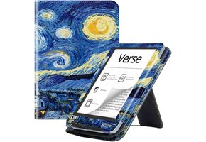 Pocketbook Verse 6" Hoes - Ultradun Leer met Stand & Auto Sleep/Wake (69% Korting)