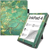 Leren Flip Cover Pocketbook Inkpad 4 (7.8") met Stand & Auto Slaap/Wake - 27% Korting