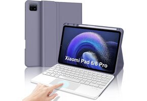Hoes met AZERTY Toetsenbord & Trackpad voor Xiaomi Pad 6/6 Pro 11" (Paars) - 69% Korting!