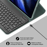 Donkergroene Toetsenbordhoes AZERTY voor Xiaomi Pad 6/6 Pro 11 inch - 73% Korting