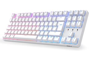 Mechanisch Gaming Toetsenbord Wit - 70% Korting!