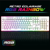 Draadloos Gaming Toetsenbord Muis Combo MK600 Wit 29% Korting