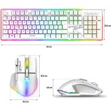 Draadloos Gaming Toetsenbord Muis Combo MK600 Wit 29% Korting