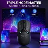 Ultralichte Gamingmuis 26.000 DPI, 8KHz Polling - 29% Korting