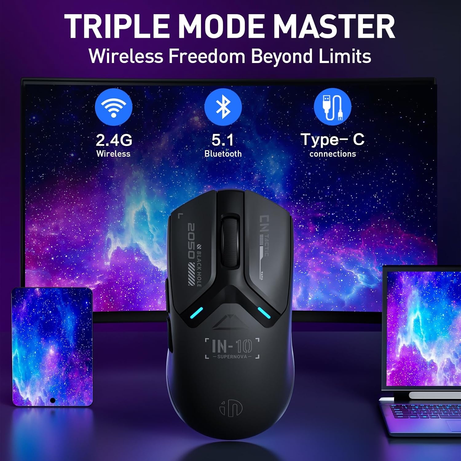 Ultralichte Gamingmuis 26.000 DPI, 8KHz Polling - 29% Korting