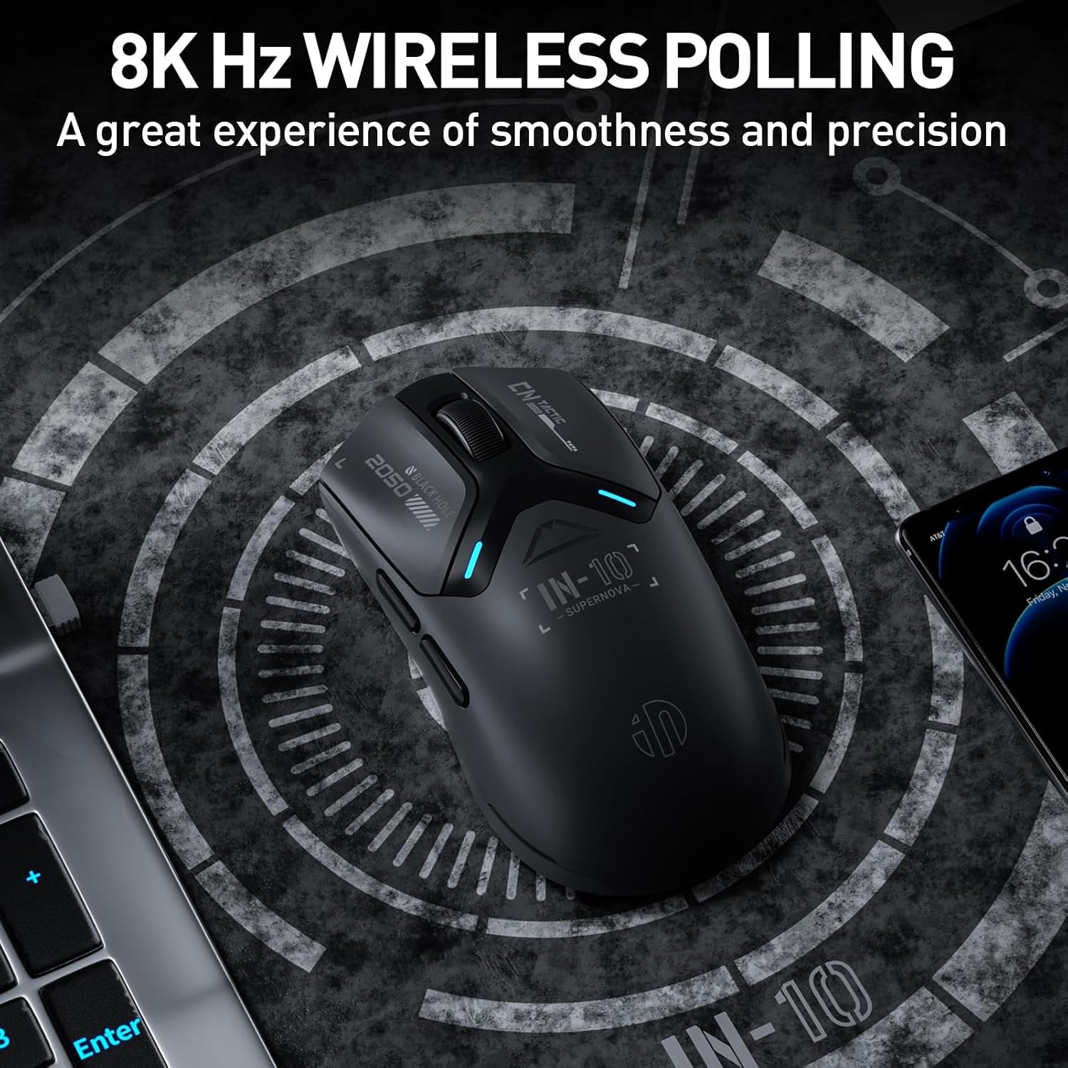 Ultralichte Gamingmuis 26.000 DPI, 8KHz Polling - 29% Korting
