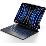 iPad Pro 12.9 Toetsenbord Hoes met Touchpad & 7-kleurige Verlichting - Zwart (29% Korting)