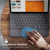 iPad Pro 12.9 Toetsenbord Hoes met Touchpad & 7-kleurige Verlichting - Zwart (29% Korting)