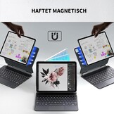 iPad Pro 12.9 Toetsenbord Hoes met Touchpad & 7-kleurige Verlichting - Zwart (29% Korting)