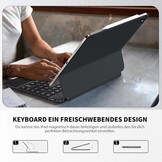 iPad Pro 12.9 Toetsenbord Hoes met Touchpad & 7-kleurige Verlichting - Zwart (29% Korting)
