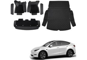 Vloer- en Kofferbakmat Set Tesla Model Y (2021-2025) - Allweather 35% Korting