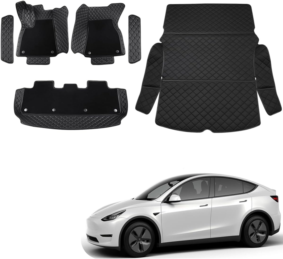 Vloer- en Kofferbakmat Set Tesla Model Y (2021-2025) - Allweather 35% Korting