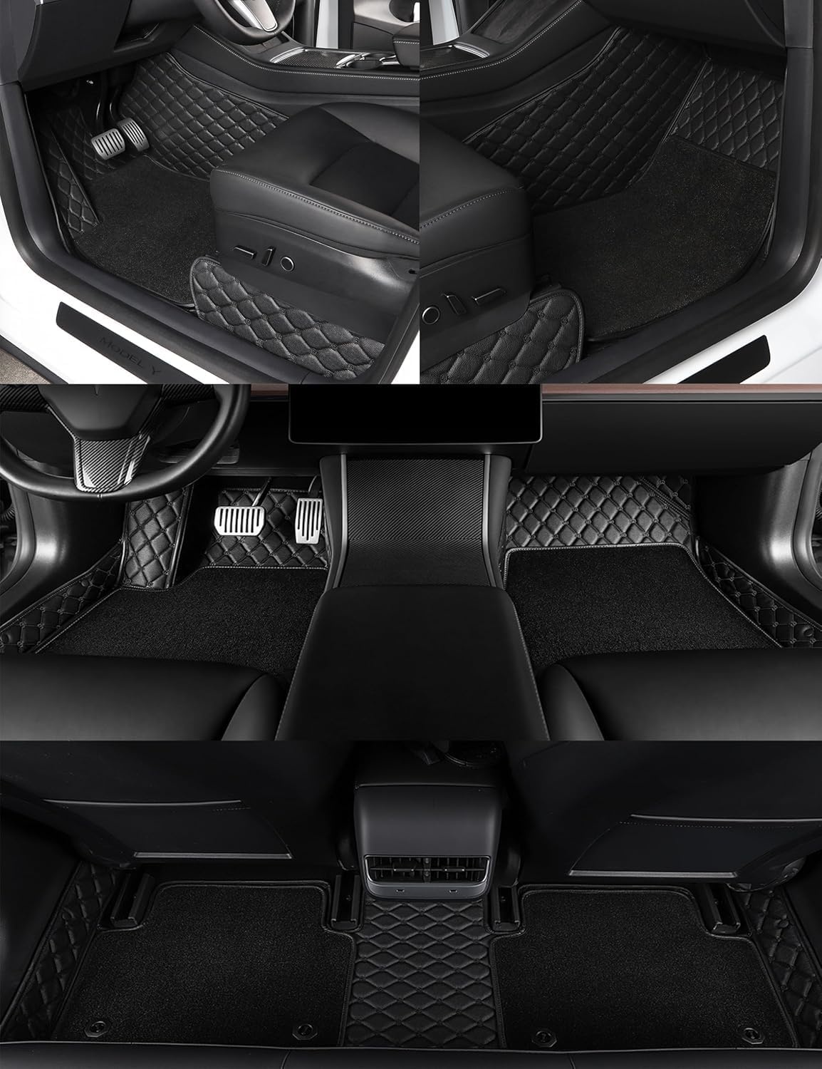 Vloer- en Kofferbakmat Set Tesla Model Y (2021-2025) - Allweather 35% Korting
