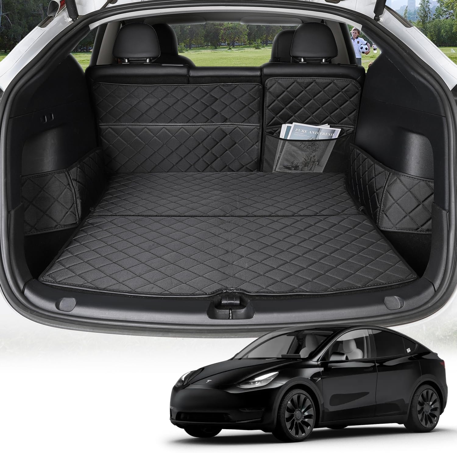 Vloer- en Kofferbakmat Set Tesla Model Y (2021-2025) - Allweather 35% Korting