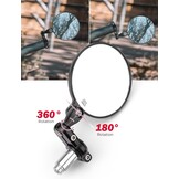 CNC Stuurspiegels Motorfiets - E24 Gecertificeerd - Rond Aluminium