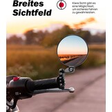 CNC Stuurspiegels Motorfiets - E24 Gecertificeerd - Rond Aluminium