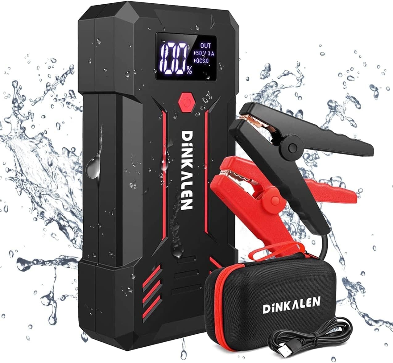 Krachtige Autostarter 23800mAh 3000A - 34% Korting!