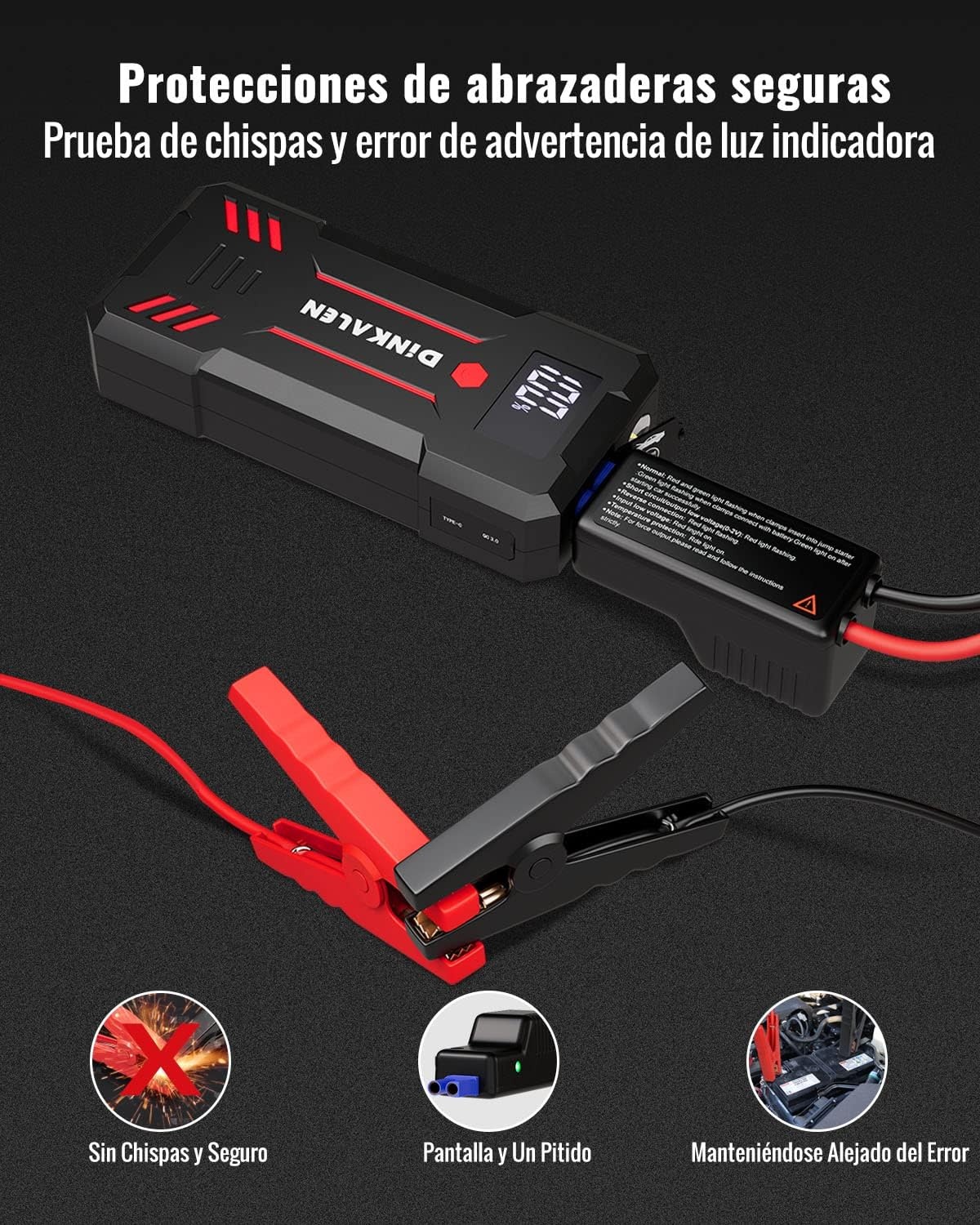 Krachtige Autostarter 23800mAh 3000A - 34% Korting!