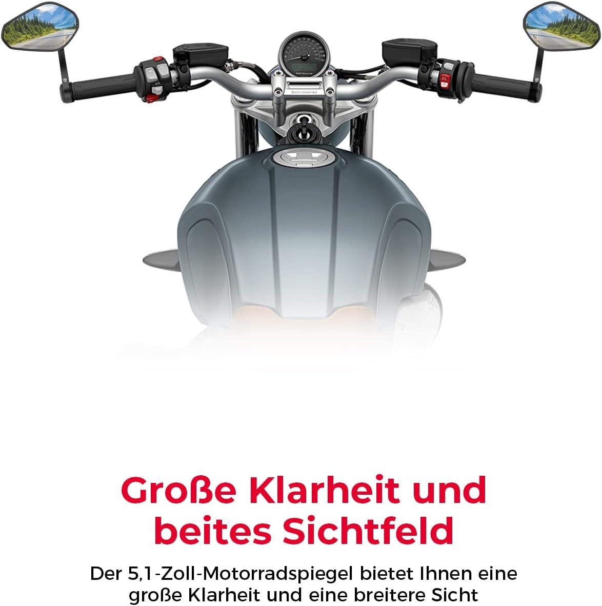 2x Motor Stuurspiegels - Universeel E-gekeurd, 360° Draaibaar