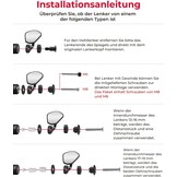 2x Motor Stuurspiegels - Universeel E-gekeurd, 360° Draaibaar