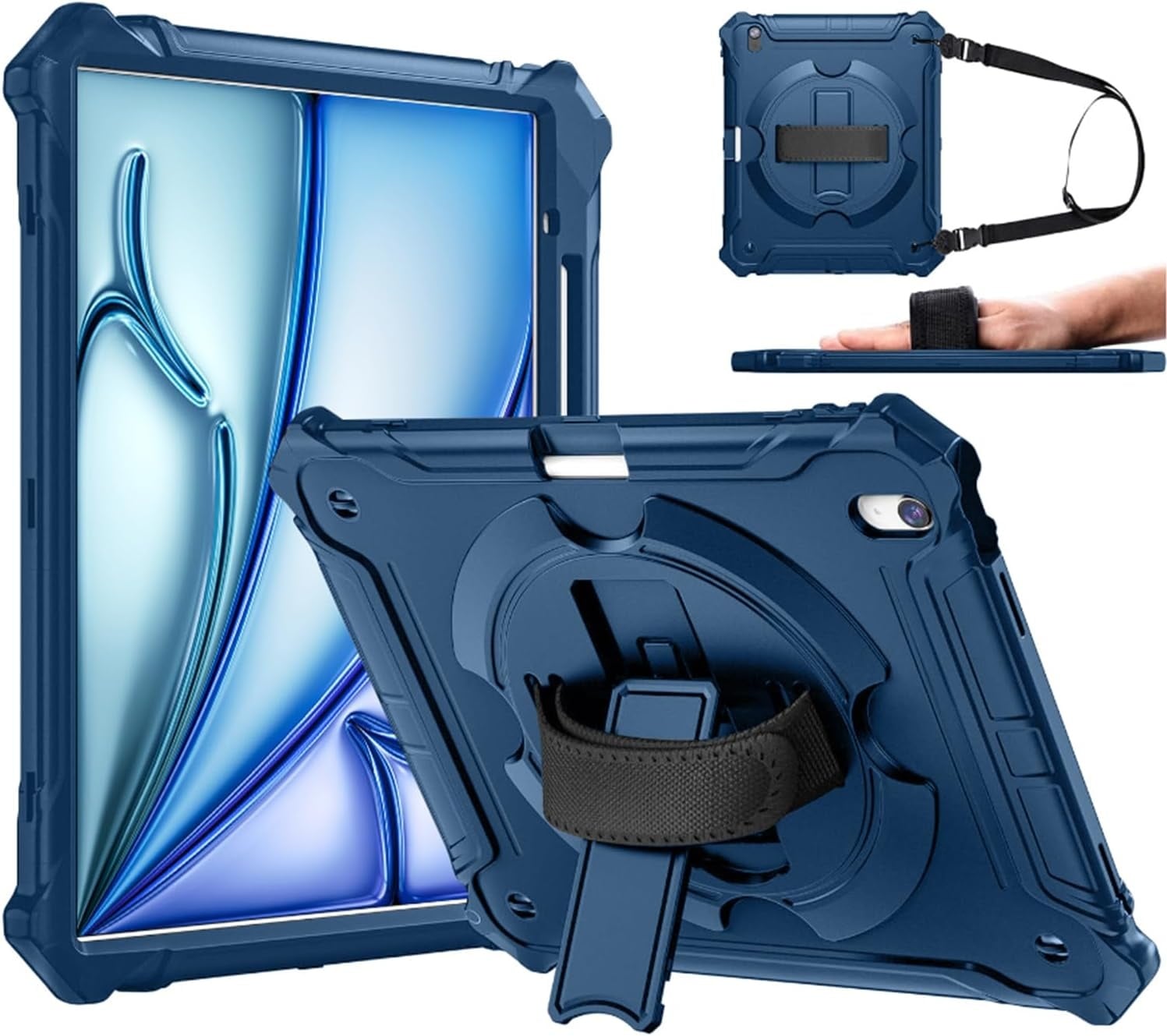 iPad Air 13" (2024) Blauwe Beschermhoes - 54% Korting
