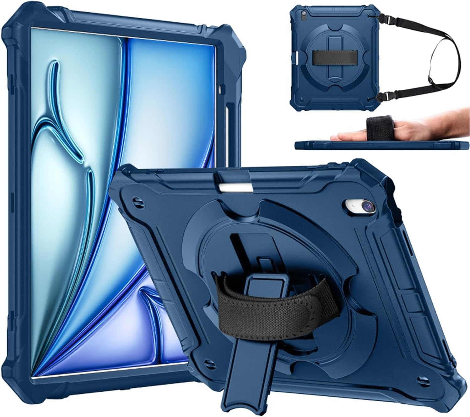 iPad Air 13" (2024) Hoes Blauw - 72% Korting!