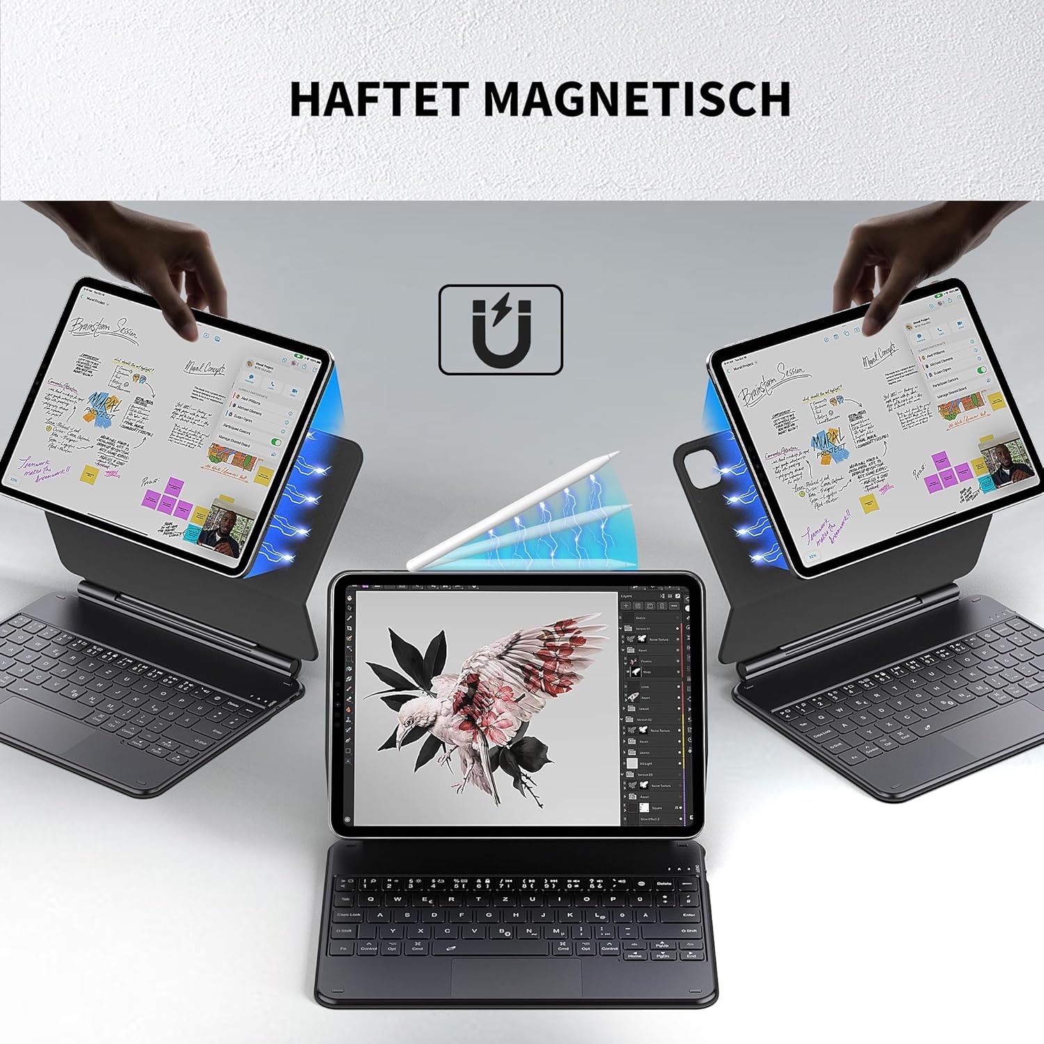 Magnetisch iPad Pro 11 / Air Toetsenbordhoes met Trackpad & Verlichting - 29% Korting