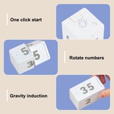 Cube Timer met Zwaartekrachtsensor - Koken, Werk & Workout | 26% Korting