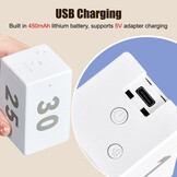 Cube Timer met Zwaartekrachtsensor - Koken, Werk & Workout | 26% Korting