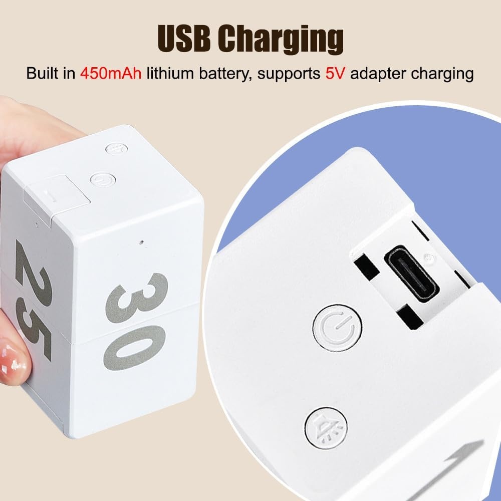 Cube Timer met Zwaartekrachtsensor - Koken, Werk & Workout | 26% Korting