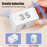 Cube Timer met Zwaartekrachtsensor - Koken, Werk & Workout | 26% Korting
