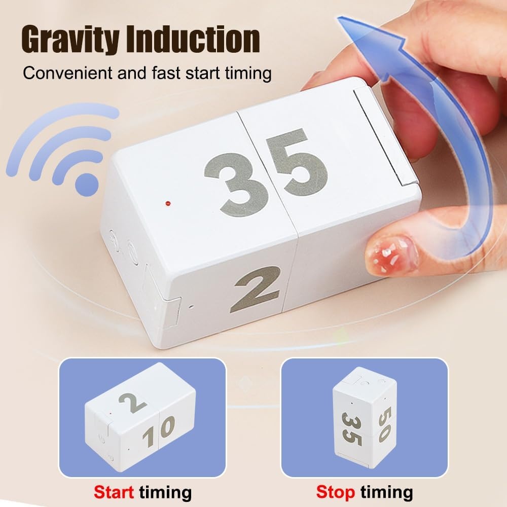 Cube Timer met Zwaartekrachtsensor - Koken, Werk & Workout | 26% Korting