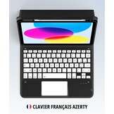 iPad 10e Gen Toetsenbordhoes met Touchpad & 7-Kleuren Verlichting (AZERTY) - 76% Korting