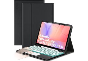 Toetsenbordhoes Samsung Tab S9 FE/S9 11" - QWERTZ, Touchpad & Verlichting (69% KORTING)