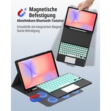 Toetsenbord Hoes met Touchpad voor Samsung Tab S9 FE/S9 (10.9/11 inch) - 74% Korting