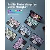 Toetsenbord Hoes met Touchpad voor Samsung Tab S9 FE/S9 (10.9/11 inch) - 74% Korting