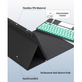 Toetsenbord Hoes met Touchpad voor Samsung Tab S9 FE/S9 (10.9/11 inch) - 74% Korting