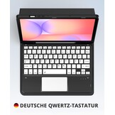 Toetsenbord Hoes met Touchpad voor Samsung Tab S9 FE/S9 (10.9/11 inch) - 74% Korting