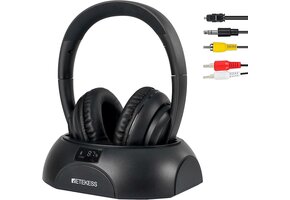 Draadloze TV Koptelefoon Over-Ear (30m, 8u Batterij) Zwart | 29% Korting
