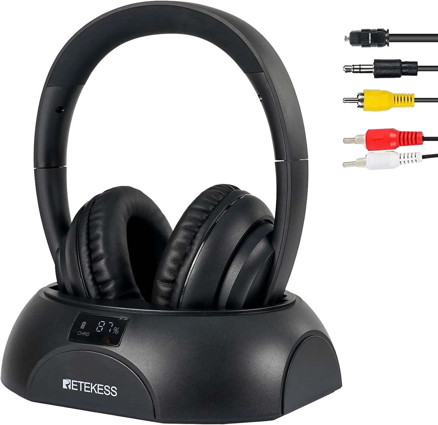Draadloze TV Koptelefoon Over-Ear (30m, 8u Batterij) Zwart | 29% Korting