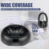 Draadloze TV Koptelefoon Over-Ear (30m, 8u Batterij) Zwart | 29% Korting