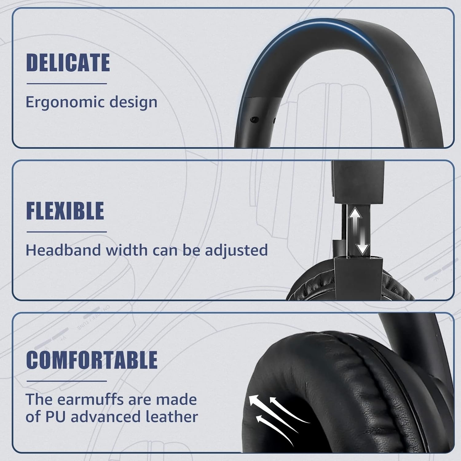 Draadloze TV Koptelefoon Over-Ear (30m, 8u Batterij) Zwart | 29% Korting