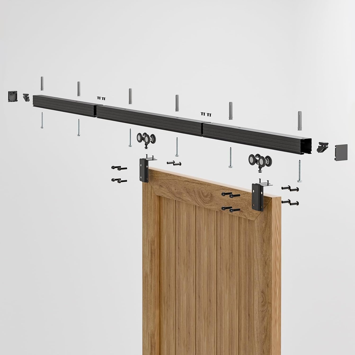 Schuifdeurbeslag Railsysteem 182cm Aluminium | 30% Korting
