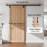 Schuifdeurbeslag Railsysteem 182cm Aluminium | 30% Korting