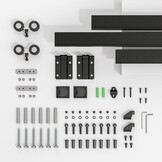 Schuifdeurbeslag Railsysteem 182cm Aluminium | 30% Korting