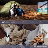 Draagbare Miniprojector 4K/1080p | Android 11, Netflix | WiFi 6 | 34% Korting