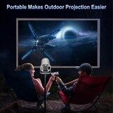 Draagbare Miniprojector 4K/1080p | Android 11, Netflix | WiFi 6 | 34% Korting